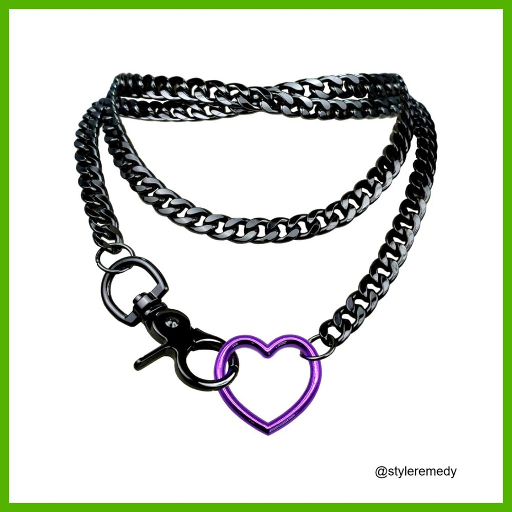 Chunky Chain Y-Necklace Adjustable Lariat Zinc Alloy Layered Jewelry